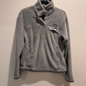 Patagonia Light Gray Fleece Jacket